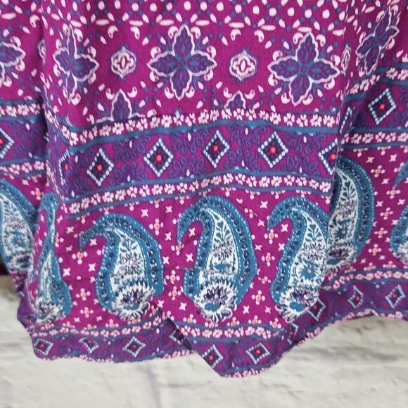 Old Navy Purple Sleeveless V-Neck Shift Dress Women Keyhole Lightweight V-Neck - Picture 5 of 8